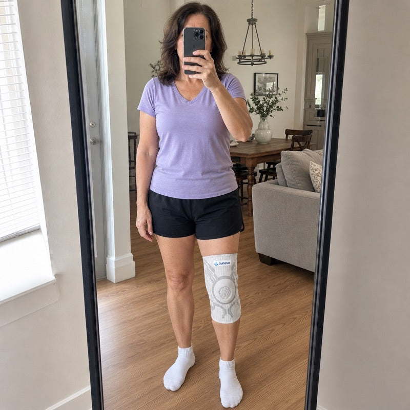 Kundenfoto: Lunava KnieHeld Kniebandage am Knie