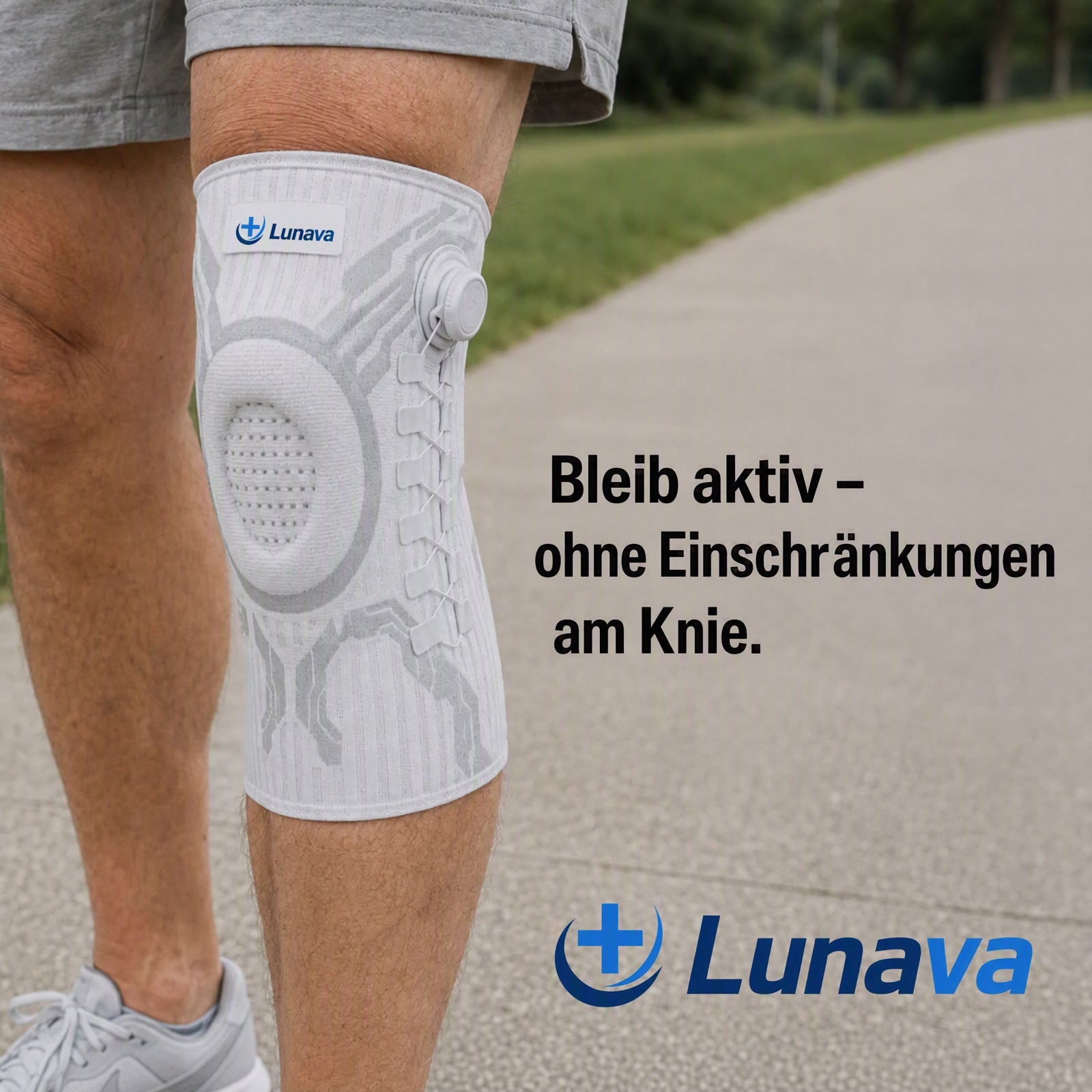 Aktiv bleiben mit der Lunava Kniebandage