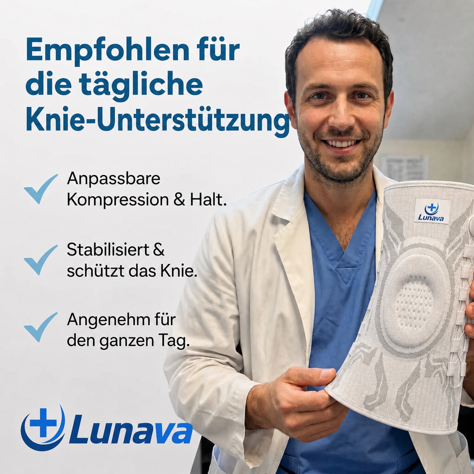 Kniebandage empfohlen für tägliche Unterstützung